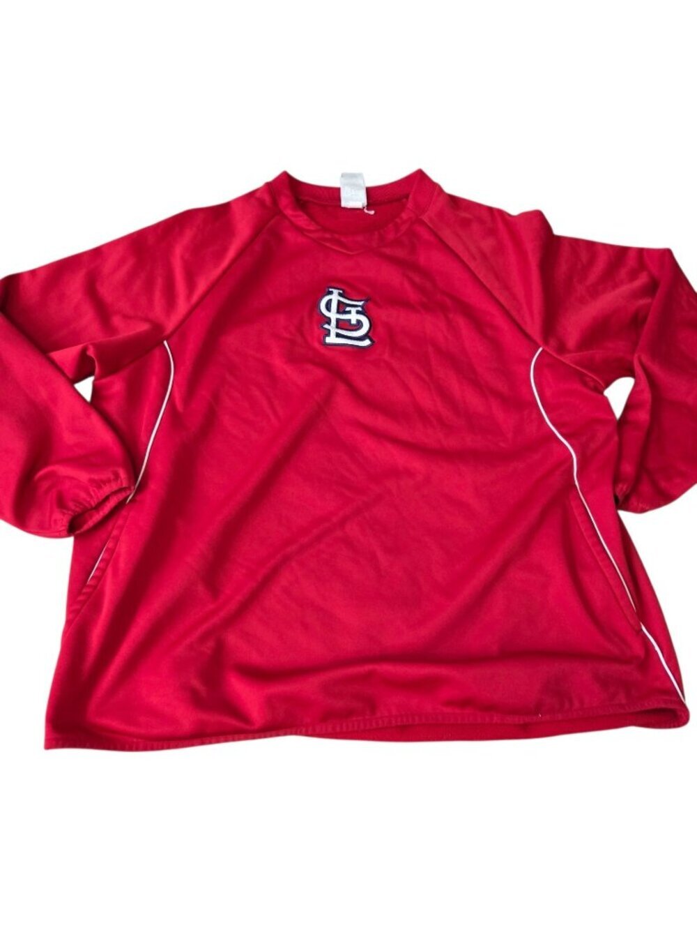 Saint Louis Cardinals Majestic Therma Base Pull Over Mens XL Red